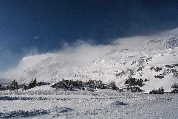 Winter in Maloja im Oberengadin