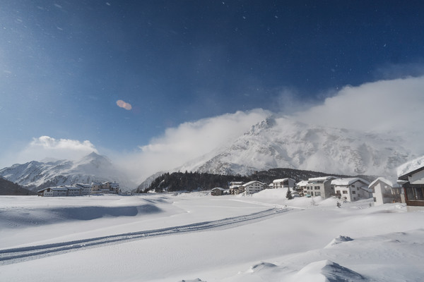 Winter in Maloja im Oberengadin