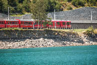 Foto: RhB, Miralago, Puschlav, Graubünden, Schweiz, Switzerland