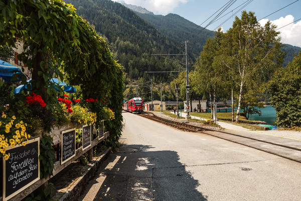 Miralago am unteren Ende des Lago di Poschiavo im Puschlav