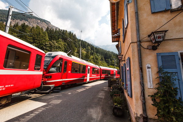 Miralago am unteren Ende des Lago di Poschiavo im Puschlav