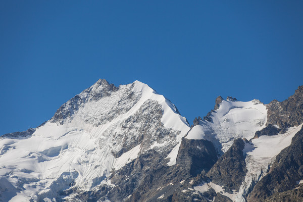 Piz Bernina, Pontresina, Oberengadin, Engadin, Graubünden, Schweiz, Switzerland, Sommer, Eis, Schnee,