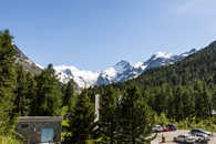 Montebellokurve, Morteratsch, Engadin; Graubünden; Schweiz; Switzerland;