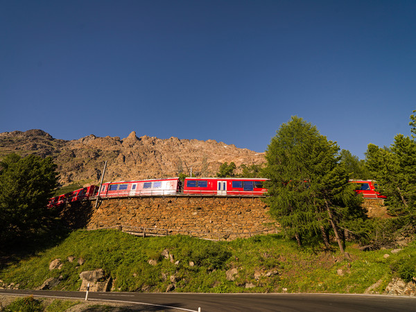 Las Plattas, Berninapass, Oberengadin, Graubünden, Schweiz