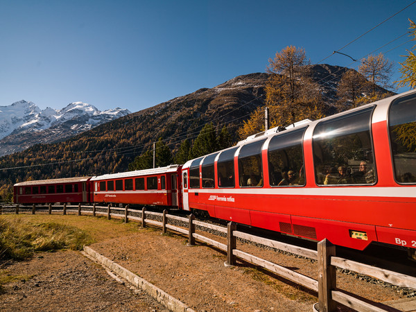 Montebellokurve; Berninapass; Pontresina; Oberengadin; Engadin; Graubünden; Schweiz; Switzerland; Landschaft;