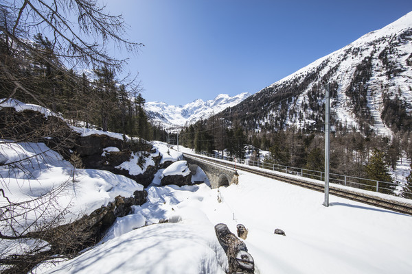 Bei Morteratsch im Oberengadin