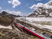 Foto: Bernina Ospizio, Berninapass, Engadin, Graubünden, Schweiz