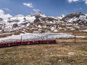 Bernina Ospizio, Berninapass, Engadin, Graubünden, Schweiz