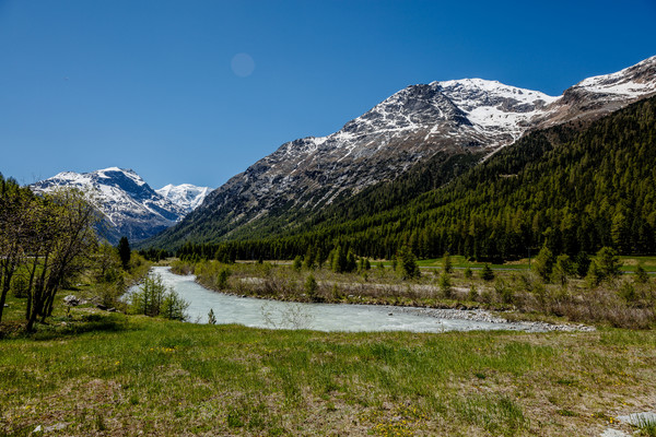 Pontresina, Oberengadin, Engadin, Graubünden, Schweiz, Switzerland