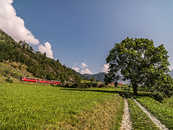 Foto: RhB; Poschiavo, Puschlav, Graubünden, Schweiz, Switzerland