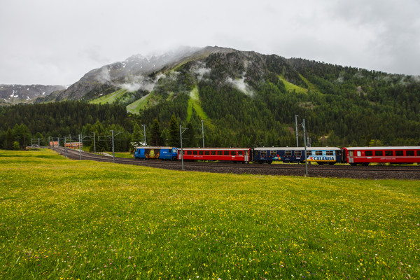 Preda im Albulatal, Graubünden, Schweiz