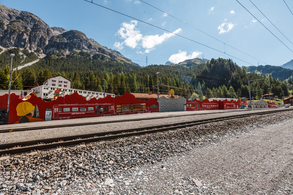 Preda im Albulatal, Graubünden, Schweiz