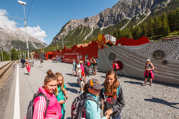 Preda im Albulatal, Graubünden, Schweiz