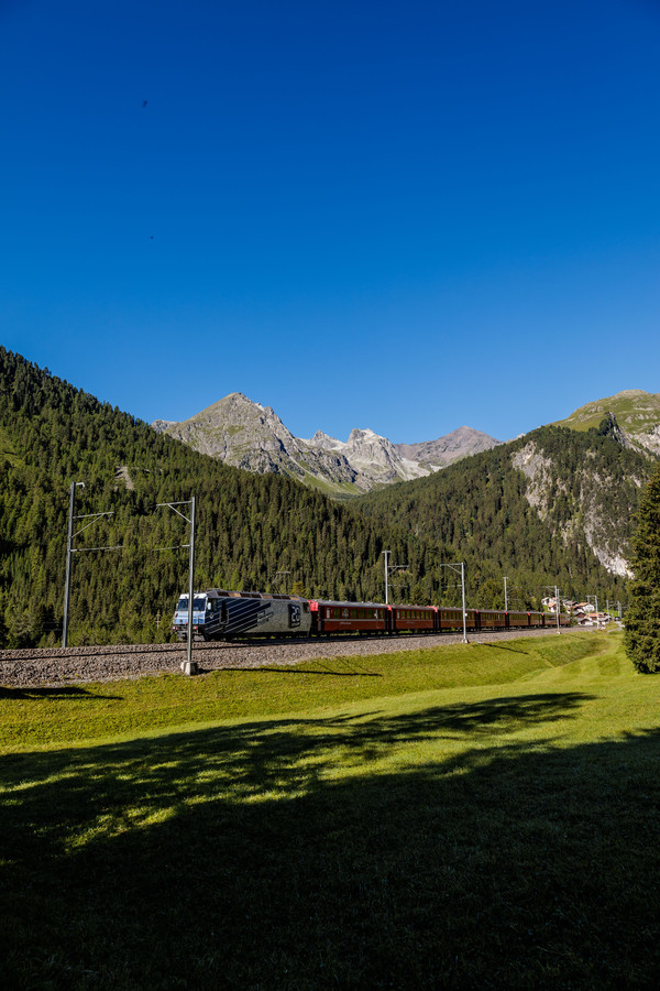 Preda im Albulatal, Graubünden, Schweiz
