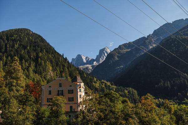 Promontogno im Bergell, Graubünden, Schweiz