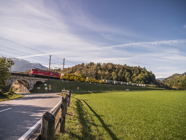 Rhätische Bahn bei Reichenau