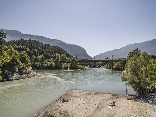 Rhätische Bahn bei Reichenau