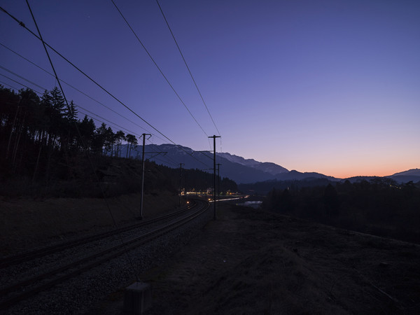 Bei Reichenau in der Dämmerung