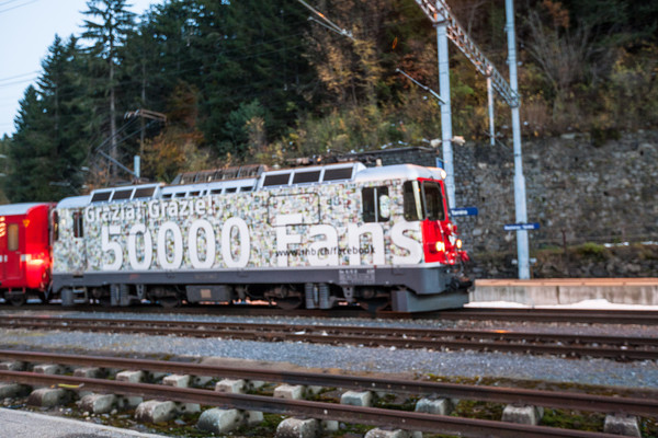 Rhätische Bahn bei Reichenau