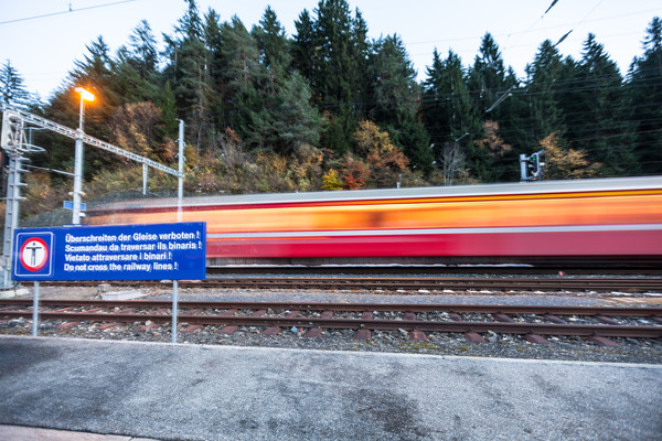 Rhätische Bahn bei Reichenau