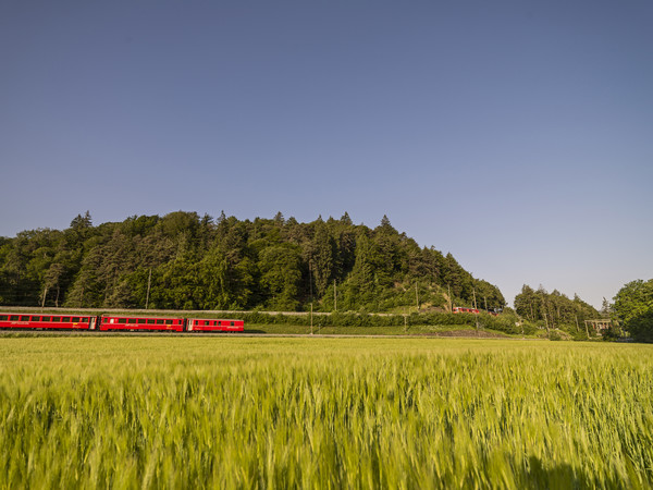 RhB-Pendler kreuzen sich bei Reichenau