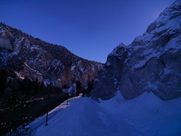 Rheinschlucht in Graubünden