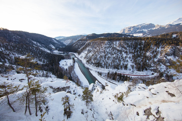 Rheinschlucht, Bonaduz, Graubünden, Schweiz, Switzerland