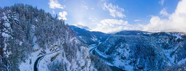 Rheinschlucht, Bonaduz, Graubünden, Schweiz, Switzerland