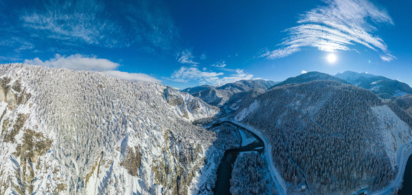 Rheinschlucht, Bonaduz, Graubünden, Schweiz, Switzerland