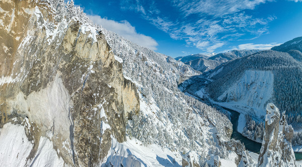 Rheinschlucht, Bonaduz, Graubünden, Schweiz, Switzerland