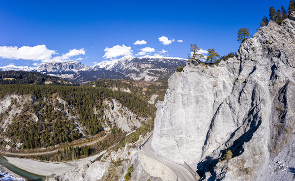 Rheinschlucht, Bonaduz, Graubünden, Schweiz, Switzerland