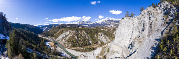 Rheinschlucht, Bonaduz, Graubünden, Schweiz, Switzerland