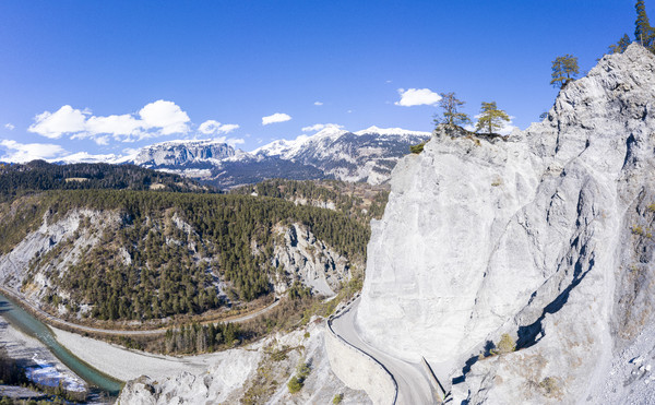 Rheinschlucht, Bonaduz, Graubünden, Schweiz, Switzerland