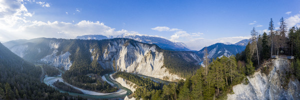 Rheinschlucht, Bonaduz, Graubünden, Schweiz, Switzerland