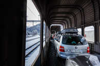 Foto: Vereina, Autoverlad, Sagliains, Lavin, Unterengadin, Graubünden