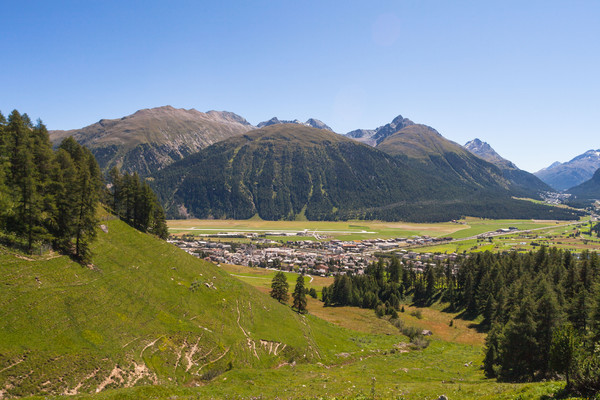 Samedan, Oberengadin, Engadin, Graubünden, Schweiz, Switzerland