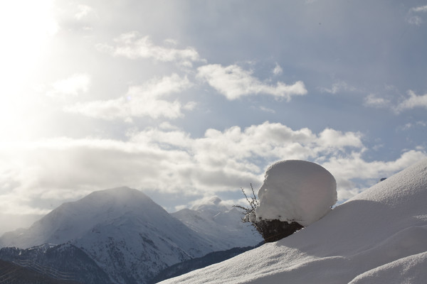 Samedan, Oberengadin, Engadine, Graubünden, Schweiz, Switzerland