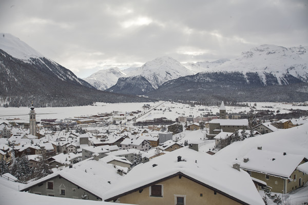 Blick auf Samedan