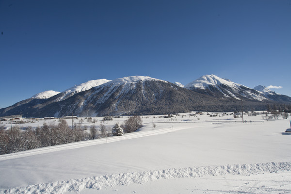 Langlauf-Paradies, Flaz Ebene bei Samedan