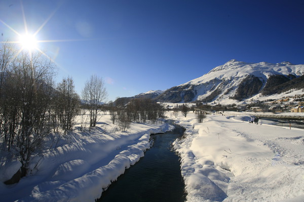 Renaturierung des Inn's, beim Flugplatz von Samedan