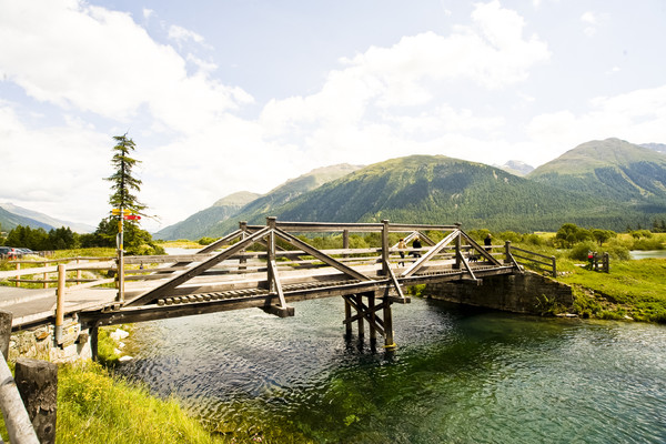 Ochsenbrücke bei Samedan, Oberengadin