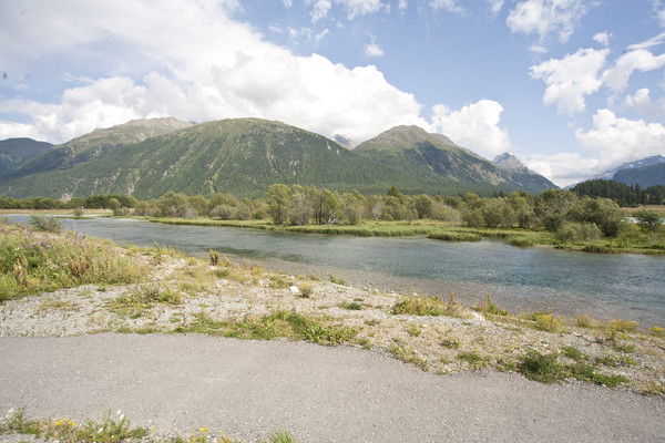 Der Inn vor Samedan