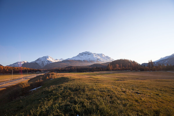 Samedan, Oberengadin, Engadin, Graubünden, Schweiz, Switzerland