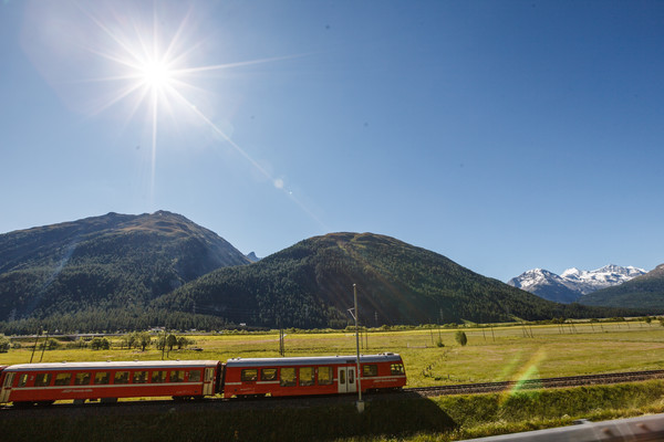 Samedan, Oberengadin, Engadin, Graubünden, Schweiz, Switzerland