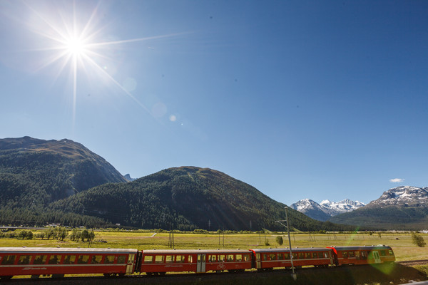 Samedan, Oberengadin, Engadin, Graubünden, Schweiz, Switzerland