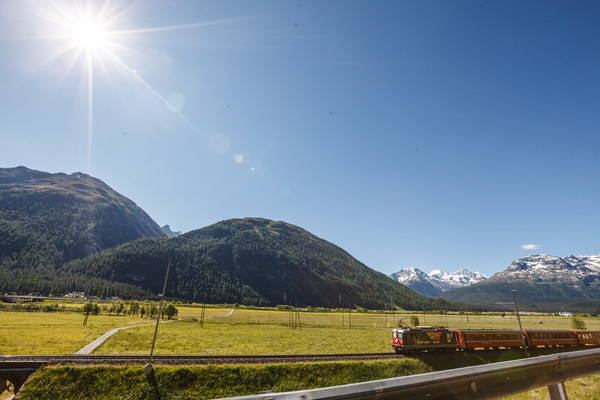 Samedan, Oberengadin, Engadin, Graubünden, Schweiz, Switzerland