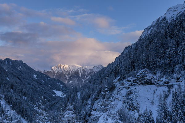 Blick in Richtung Samnaun, Graubünden, Schweiz