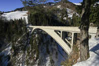 Foto: Salginatobel; Brücke; Salginatobelbrücke; Schuders, Prättigau, Graubünden, Schweiz