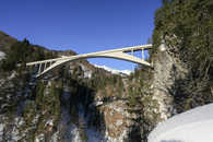 Foto: Salginatobel; Brücke; Salginatobelbrücke; Schuders, Prättigau, Graubünden, Schweiz