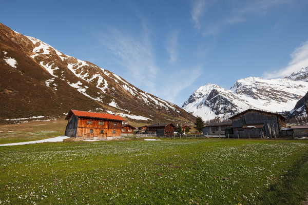 Sertig bei Davos in Graubünden, Schweiz